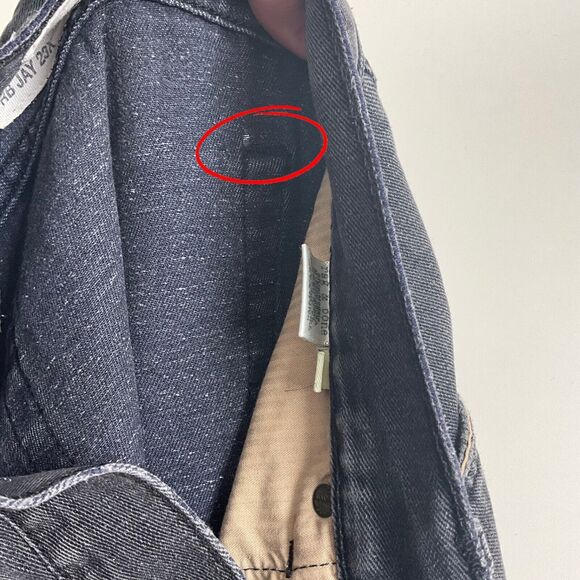 Rag & Bone RB 23X Jay Skinny Worn Rock Distressed Black Slub Jeans Mens Sz 33 - Picture 13 of 15